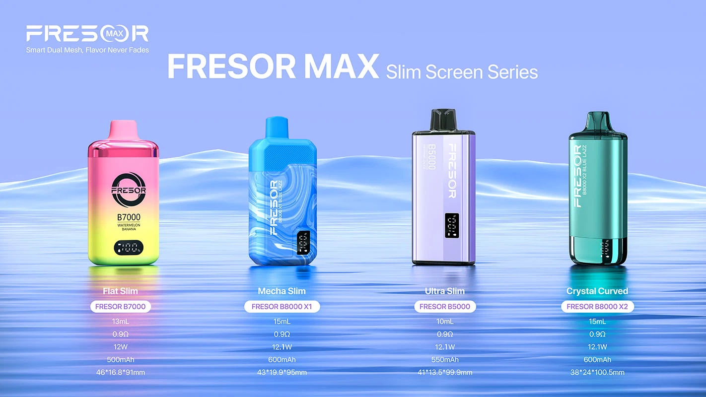 FRESOR Slim Disposable vape with smart Screen series