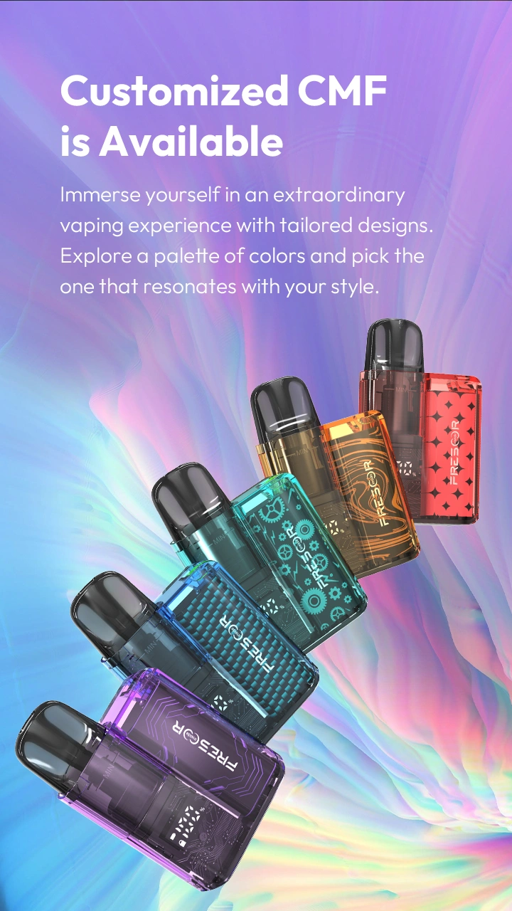 Customized CMF is Available lmmerse yourself in an extraordinary vaping experience with tailored designs. Explore a palette of colors and pick the one that resonates with your style.