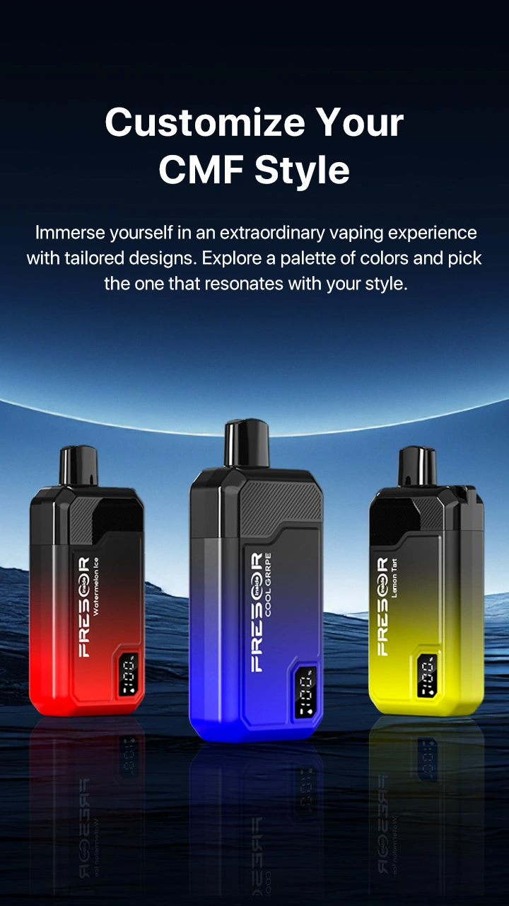 Customize Your CMF Style  Immerse yourself in an extraordinary vaping experience with tailored designs. Explore a palette of colors and pick the one that resonates with your style.