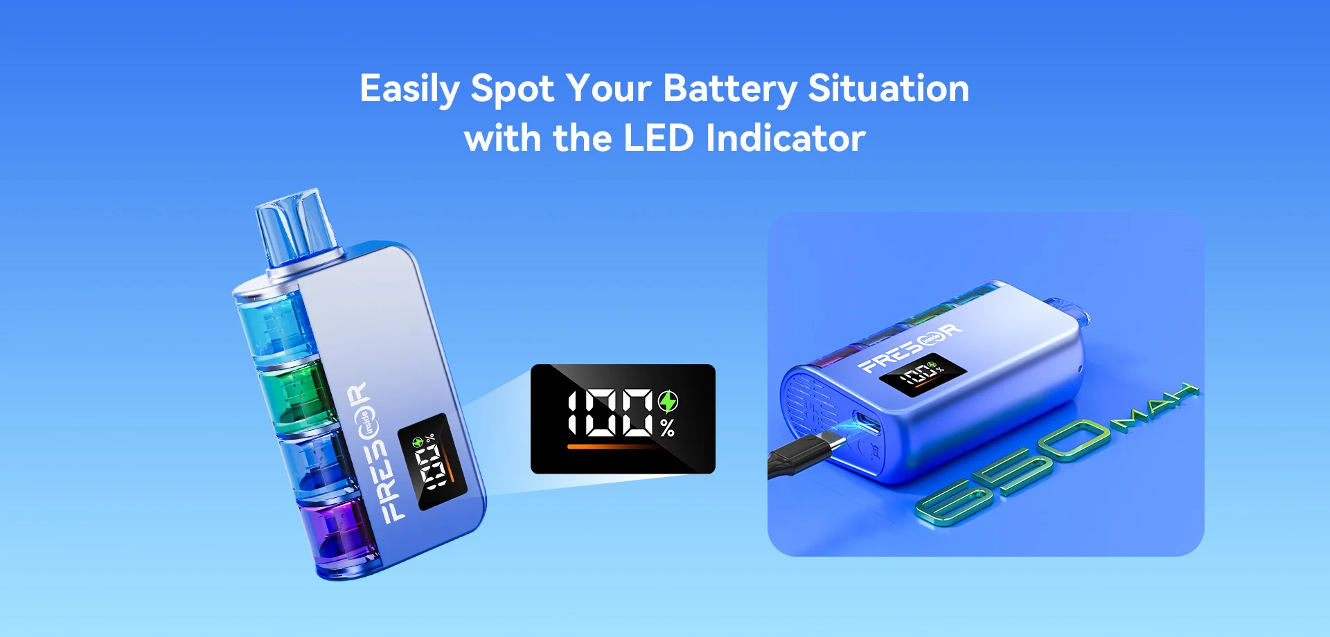 Easily Spot Your Battery Situation with the LED Indicator