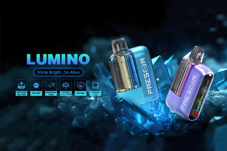 LUMINO - 22,000 puffs Colorful RGB Light Disposable Vape - mobile