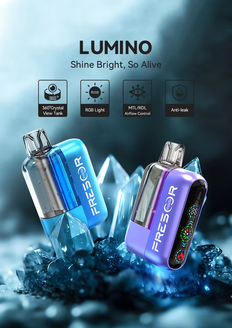 LUMINO - 22,000 puffs Colorful RGB Light Disposable Vape - desktop