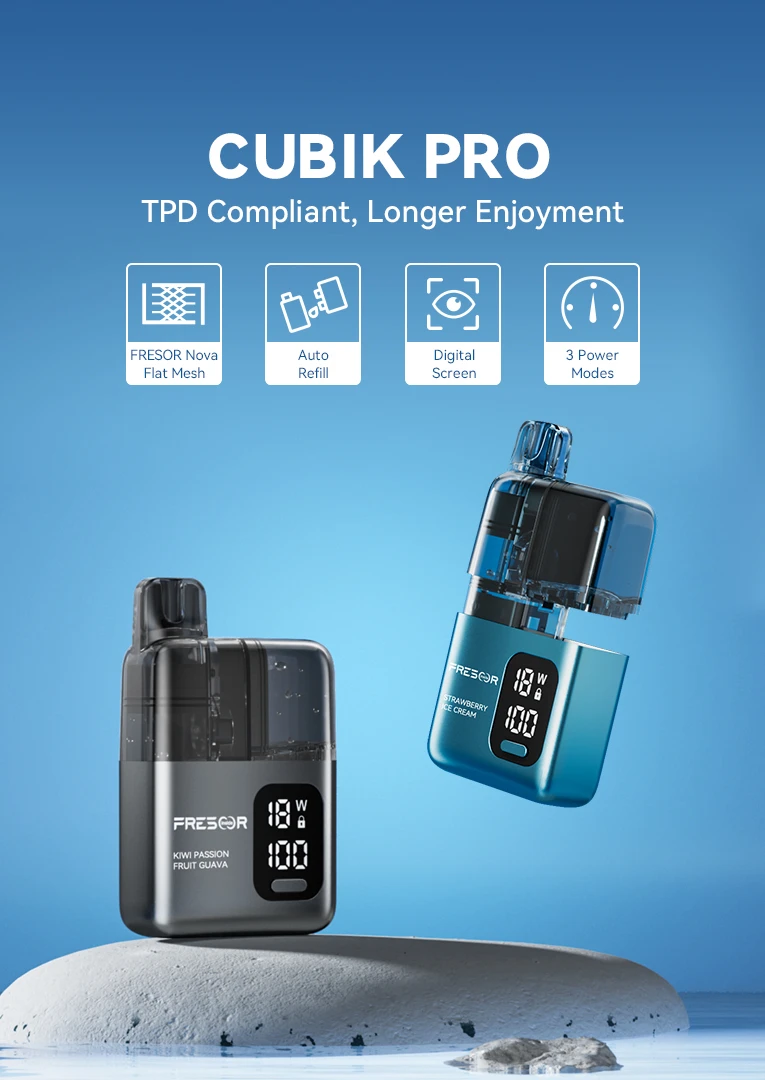 CUBIK PRO - TPD Compliant Pod System with Visible Refill Chamber