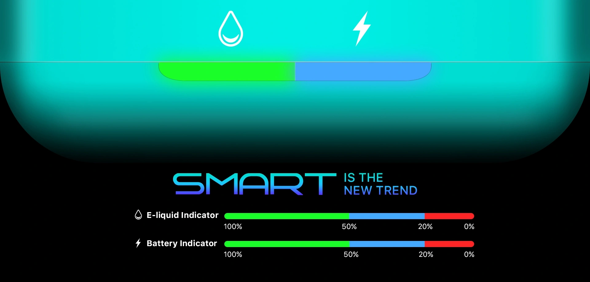 Smart Companion Real-time e-liquid and battery indicators.webp