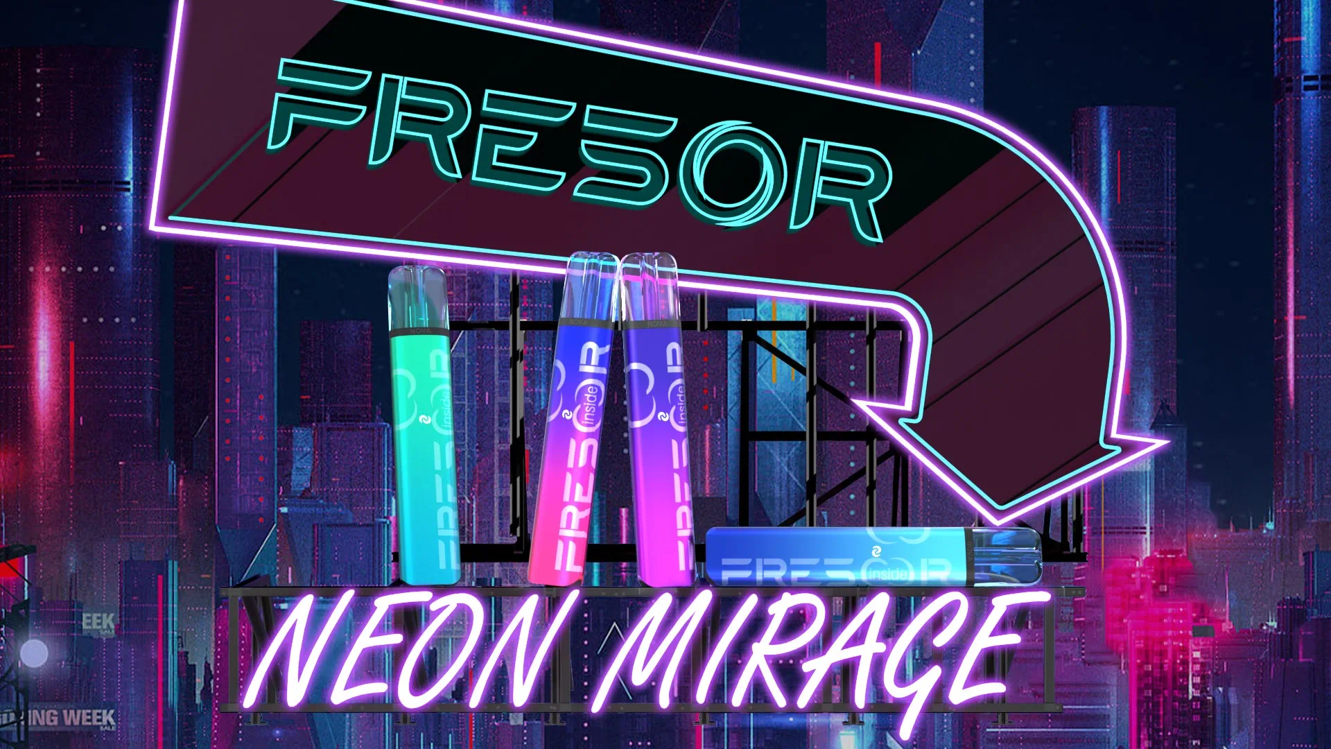 FRESOR Slim Art Series Neon Mirage