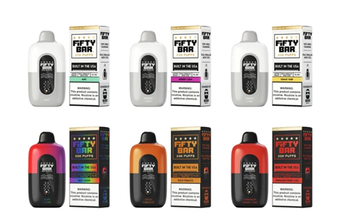 Fifty Bar 20K Disposable Vape Flavors.webp