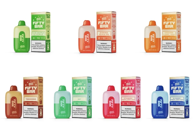 Fifty Bar 6500 Disposable Vape Flavors.webp